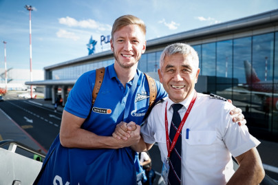 Вылет команды «Зенит» в Казань на матч с «Рубином»