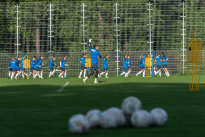 Тренировка женской команды «Зенит» перед матчем с «Ростовом»
