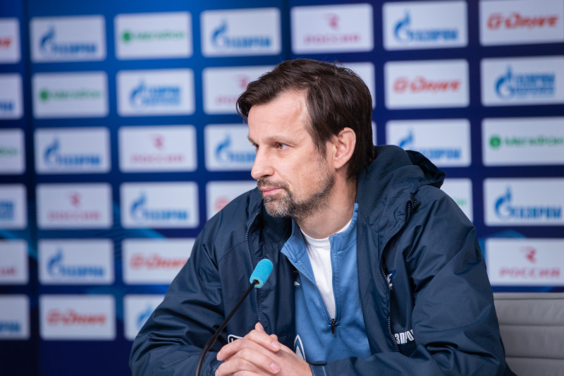 Сергей Семак на пресс-конференции перед матчем «Зенит» — «Каснодар».