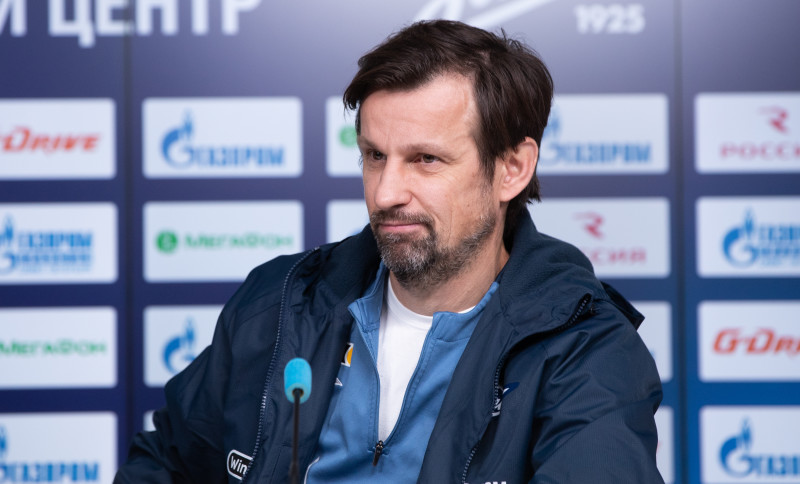 Сергей Семак на пресс-конференции перед матчем «Зенит» — «Каснодар».