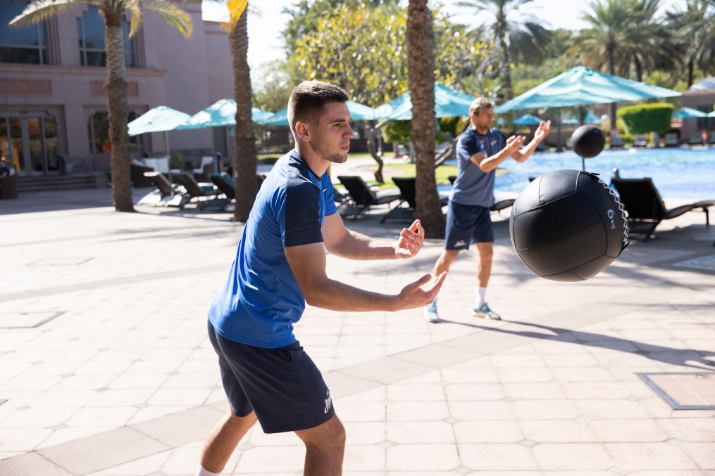 Зимние «Газпром» — тренировочные сборы в Абу-Даби. 20 января, утренняя тренировка