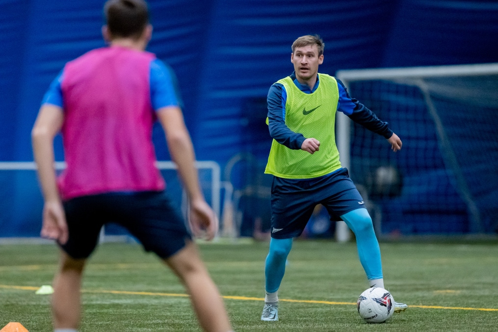 Тренировка «Зенита»-2 в «Газпром»-Академии