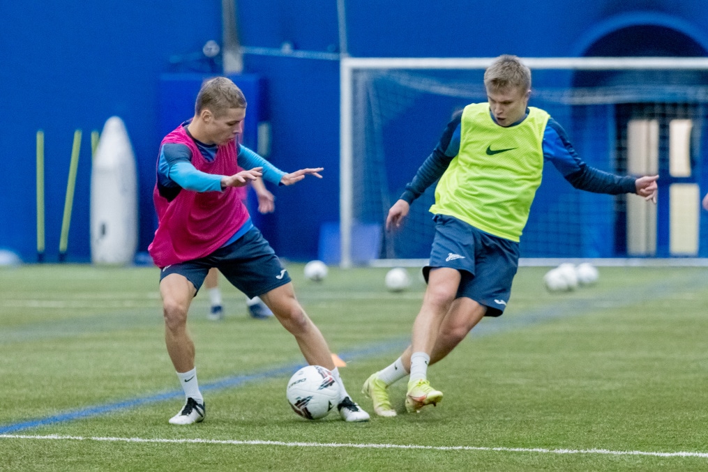 Тренировка «Зенита»-2 в «Газпром»-Академии