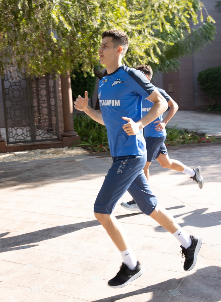 Зимние «Газпром» — тренировочные сборы в Абу-Даби. 23 января утренняя тренировка