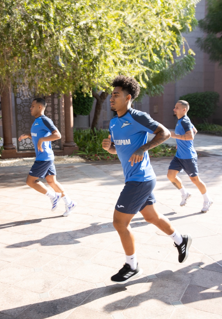 Зимние «Газпром» — тренировочные сборы в Абу-Даби. 23 января утренняя тренировка