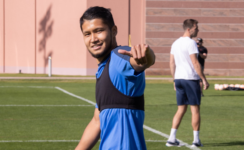 Зимние «Газпром» — тренировочные сборы в Абу-Даби. 26 января, утренняя тренировка