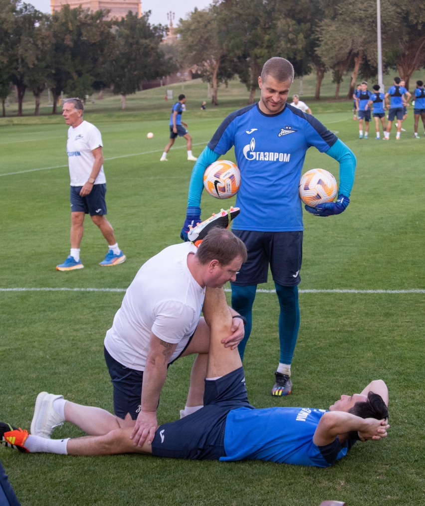 Зимние «Газпром» — тренировочные сборы в Абу-Даби. 26 января, вечерняя тренировка