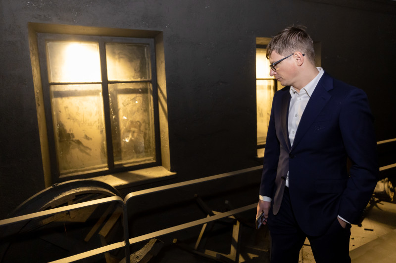 Андрей Аршавин и Анатолий Давыдов на открытии выставки «Город-герой Ленинград»