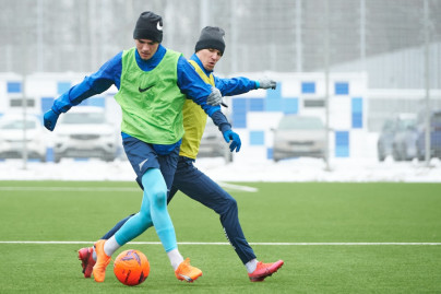 Тренировка «Зенита»-2 в Удельном парке