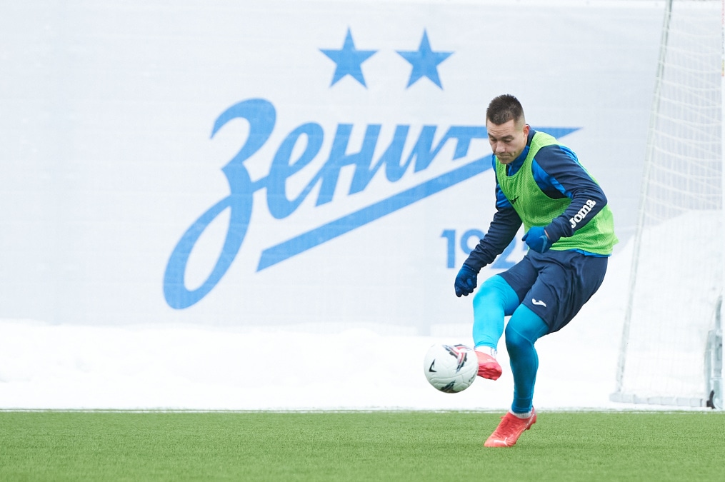 Тренировка «Зенита»-2 в Удельном парке