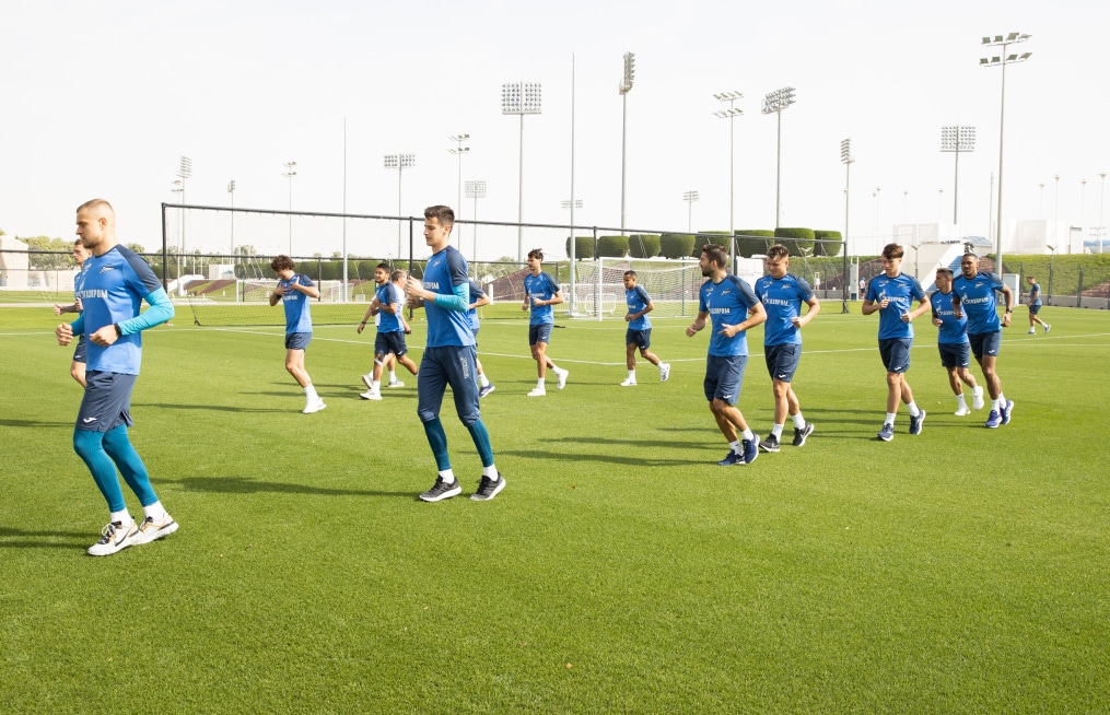 Зимние «Газпром» — тренировочные сборы в Катаре: 2 февраля, утренняя тренировка