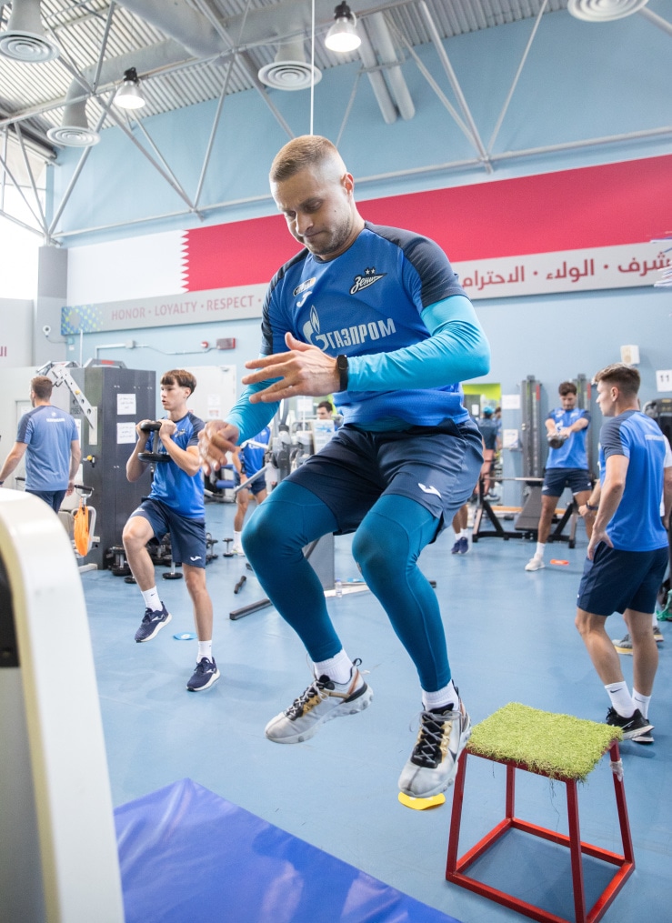 Зимние «Газпром» — тренировочные сборы в Катаре: 2 февраля, утренняя тренировка