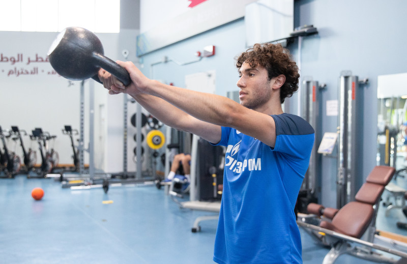 Зимние «Газпром» — тренировочные сборы в Катаре: 2 февраля, утренняя тренировка