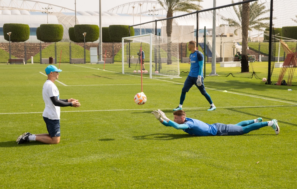 Зимние «Газпром» — тренировочные сборы в Катаре: 2 февраля, утренняя тренировка