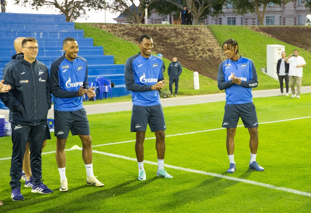 Зимние «Газпром» — тренировочные сборы в Катаре: 2 февраля, вечерняя тренировка