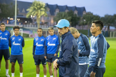 Зимние «Газпром» — тренировочные сборы в Катаре: 2 февраля, вечерняя тренировка