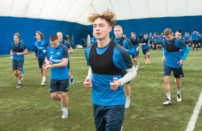 Тренировка «Зенита»-2 в «Газпром»-Академии