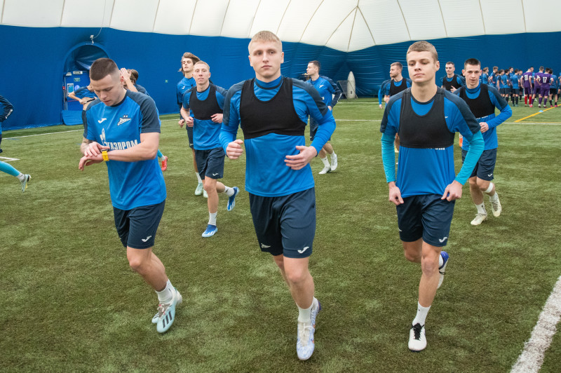 Тренировка «Зенита»-2 в «Газпром»-Академии