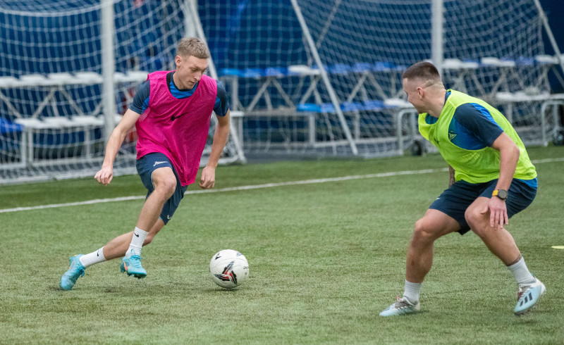 Тренировка «Зенита»-2 в «Газпром»-Академии