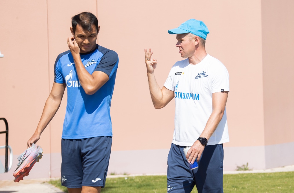 Третьи «Газпром» — тренировочные сборы  в Абу-Даби: 22 февраля, утренняя тренировка