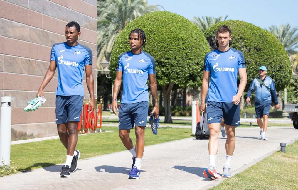 Третьи «Газпром» — тренировочные сборы  в Абу-Даби: 22 февраля, утренняя тренировка
