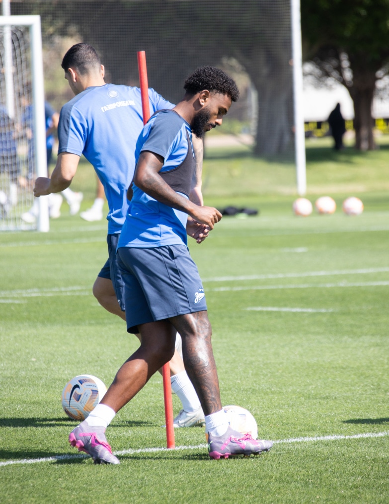 Третьи «Газпром» — тренировочные сборы  в Абу-Даби: 22 февраля, утренняя тренировка