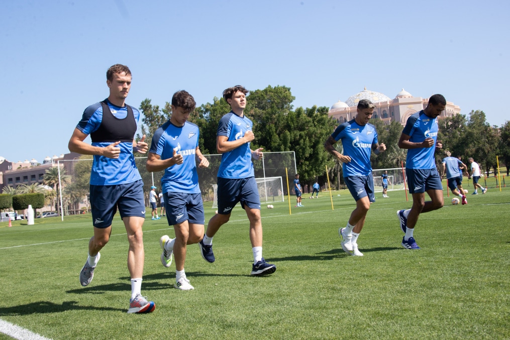 Третьи «Газпром» — тренировочные сборы  в Абу-Даби: 22 февраля, утренняя тренировка