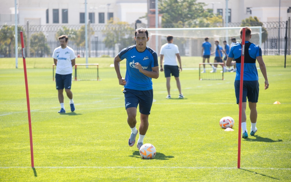 Третьи «Газпром» — тренировочные сборы  в Абу-Даби: 22 февраля, утренняя тренировка