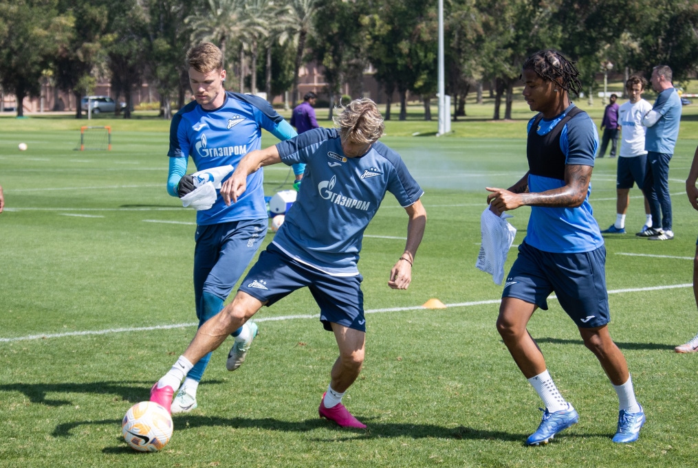 Третьи «Газпром» — тренировочные сборы  в Абу-Даби: 22 февраля, утренняя тренировка