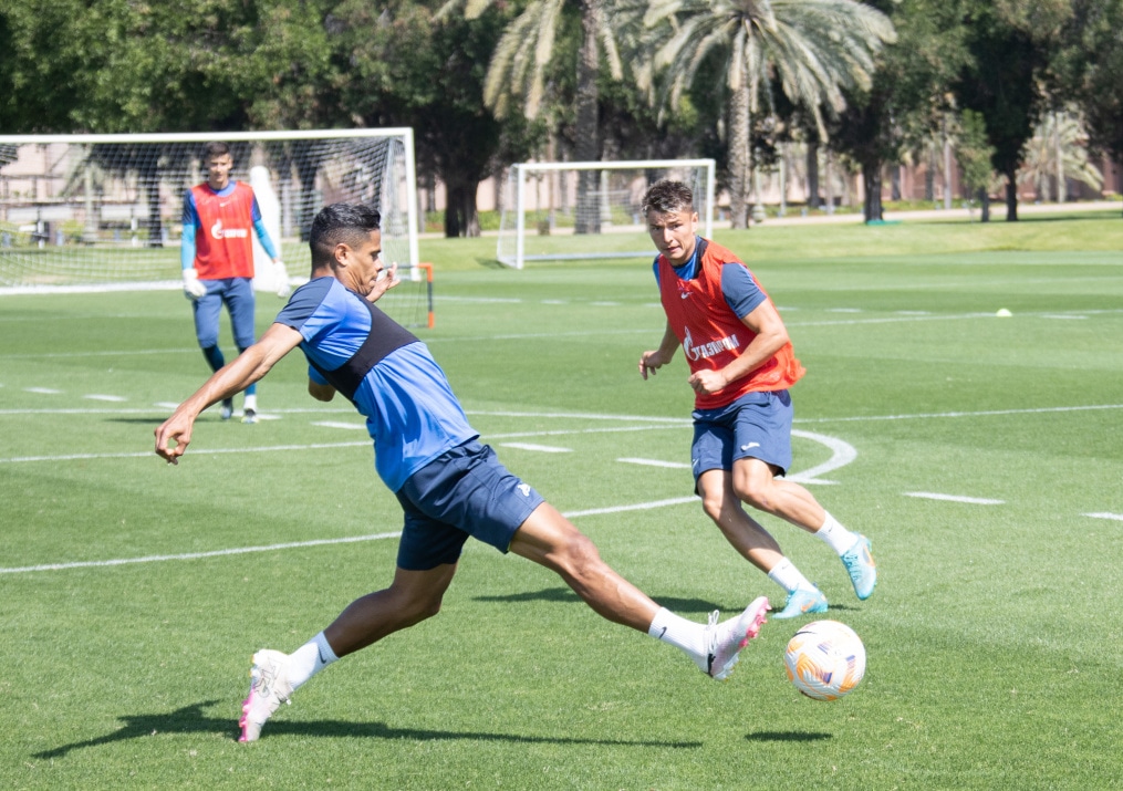 Третьи «Газпром» — тренировочные сборы  в Абу-Даби: 22 февраля, утренняя тренировка