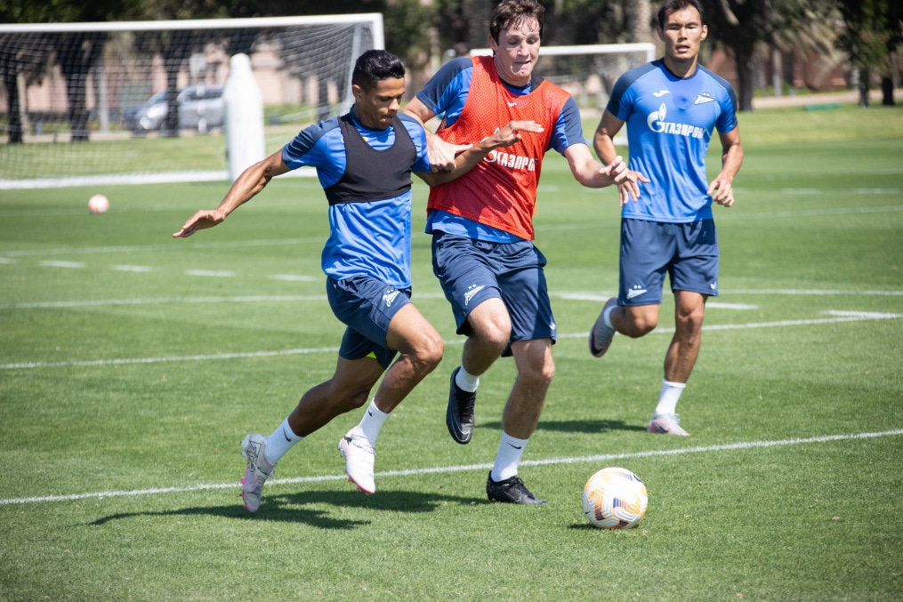 Третьи «Газпром» — тренировочные сборы  в Абу-Даби: 22 февраля, утренняя тренировка