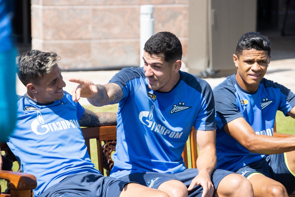 Третьи «Газпром» — тренировочные сборы  в Абу-Даби: 22 февраля, утренняя тренировка