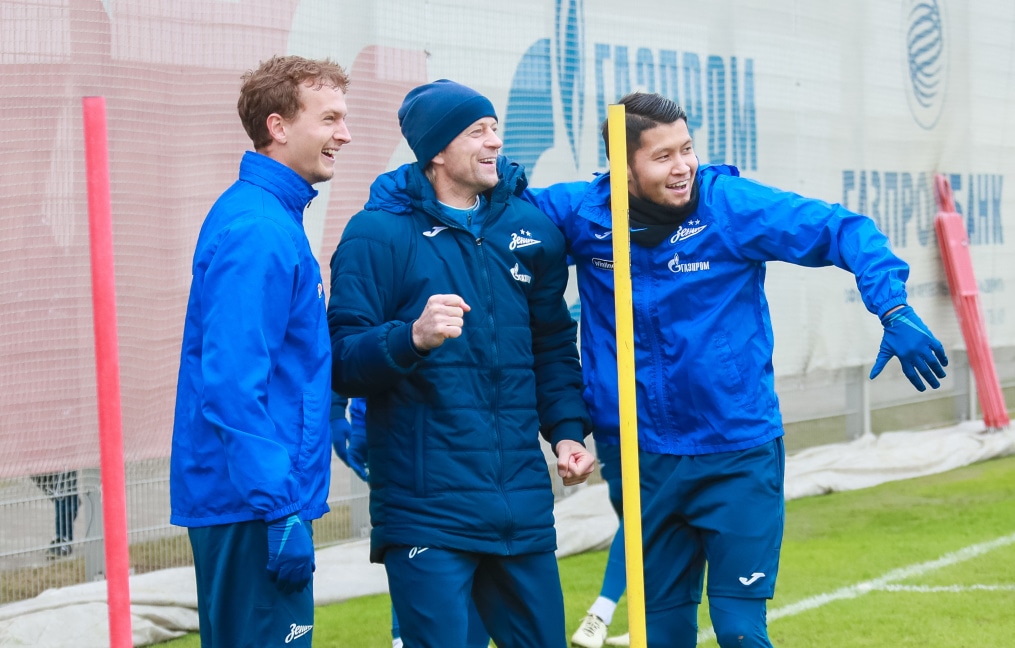 Открытая тренировка «Зенита» перед матчем с «Црвена Звезда»