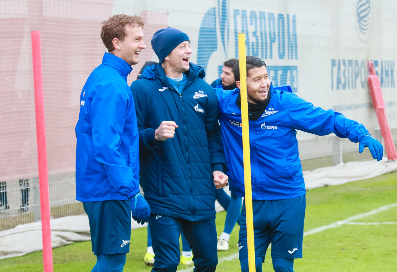 Открытая тренировка «Зенита» перед матчем с «Црвена Звезда»