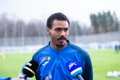 Вильсон Изидор на пресс-брифинге перед матчем со «Спартаком»