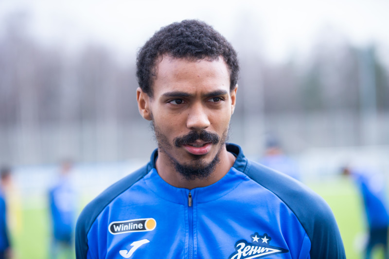 Вильсон Изидор на пресс-брифинге перед матчем со «Спартаком»