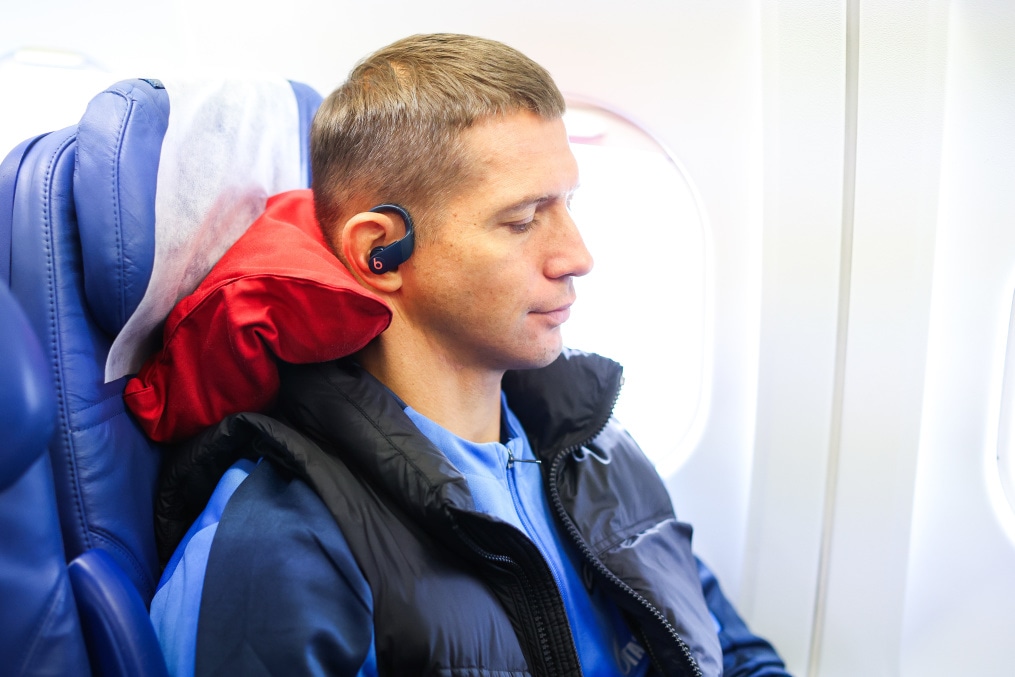 Вылет основного состава ФК «Зенит» на матч со «Спартаком»