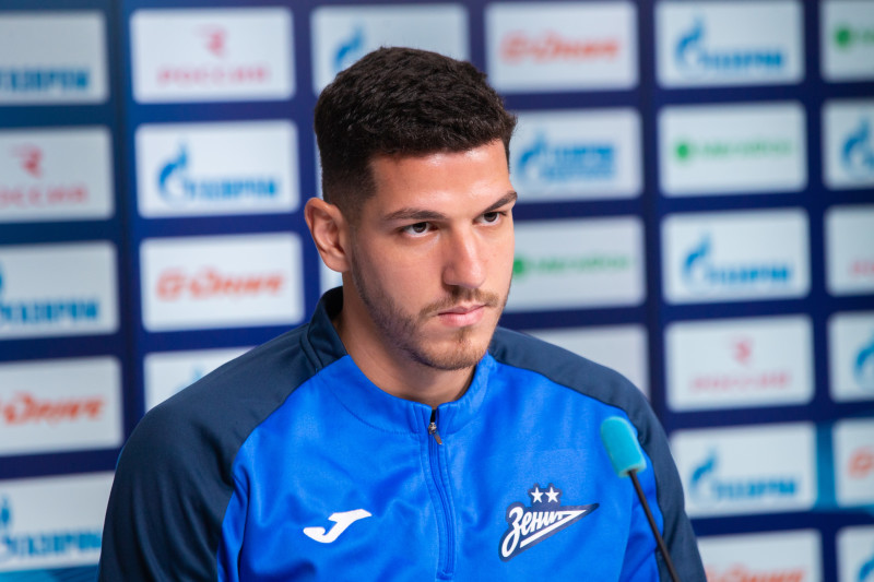 Нино на пресс-конференции перед матчем с «Балтикой»