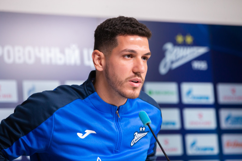 Нино на пресс-конференции перед матчем с «Балтикой»