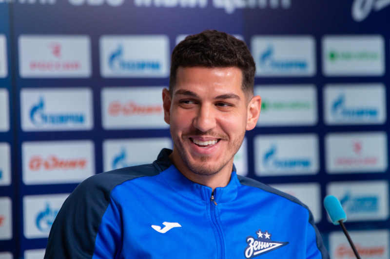 Нино на пресс-конференции перед матчем с «Балтикой»