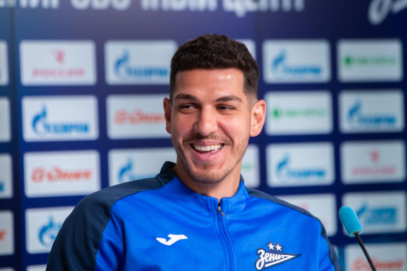 Нино на пресс-конференции перед матчем с «Балтикой»