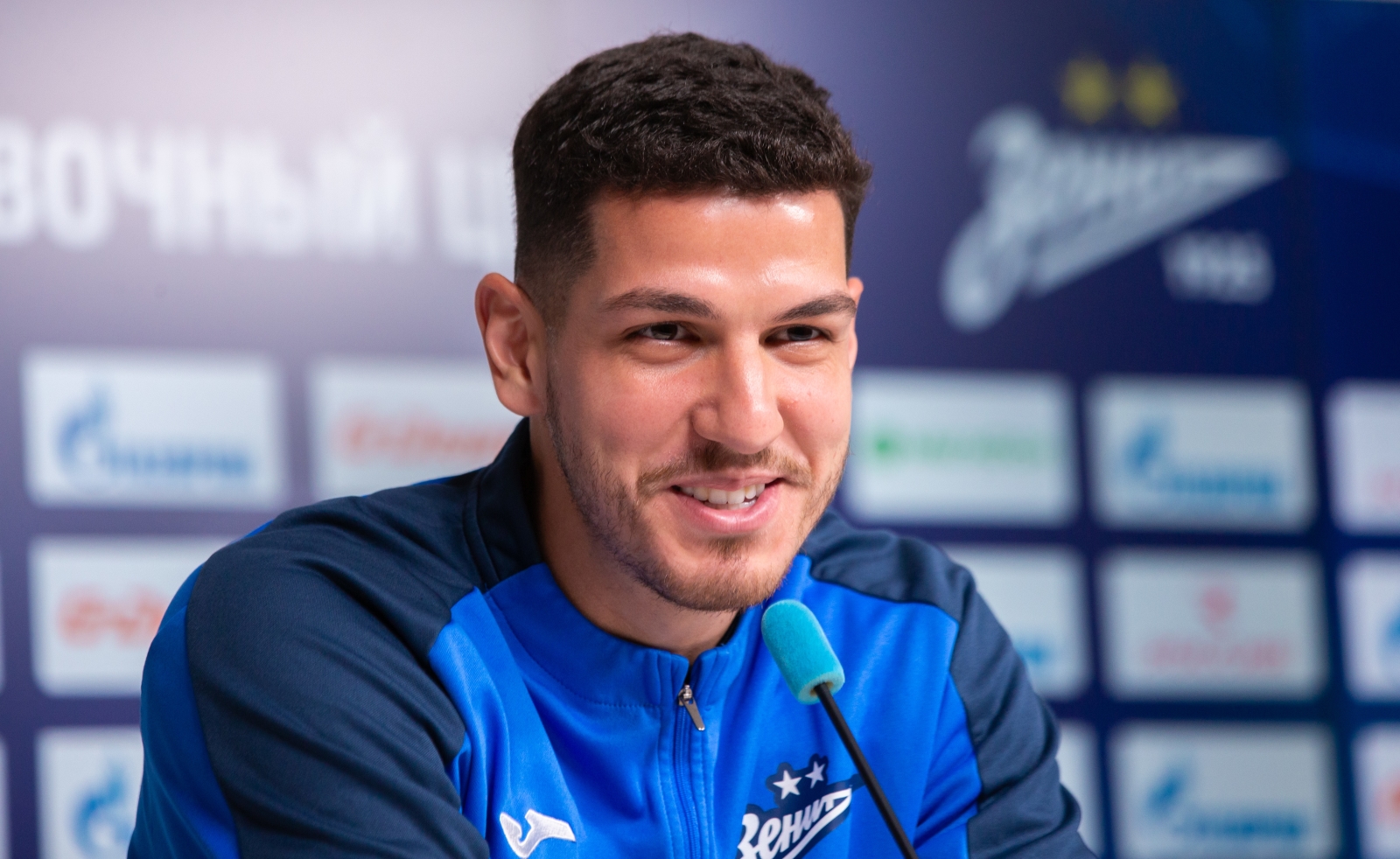 Нино на пресс-конференции перед матчем с «Балтикой»