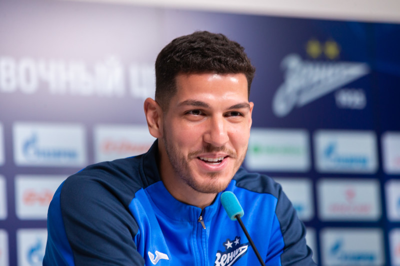 Нино на пресс-конференции перед матчем с «Балтикой»