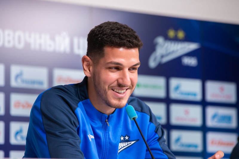 Нино на пресс-конференции перед матчем с «Балтикой»