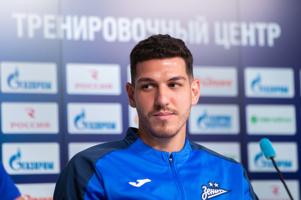 Нино на пресс-конференции перед матчем с «Балтикой»