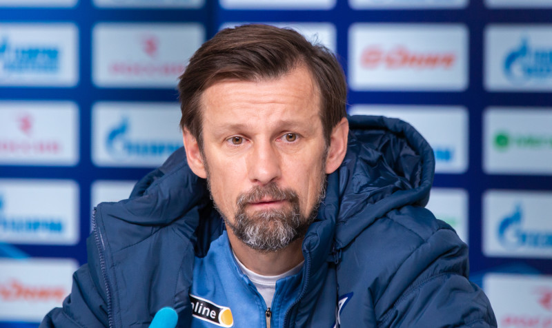 Сергей Семак на пресс-конференции перед матчем с «Балтикой»