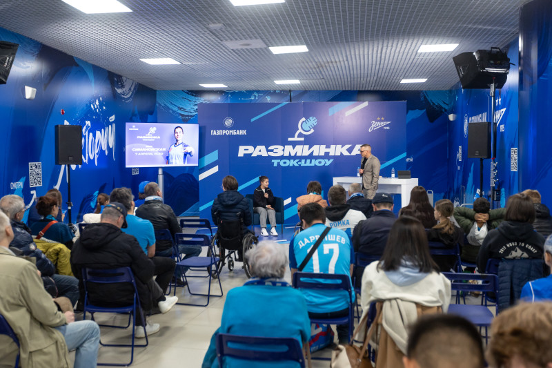 Вера Симановская на ток-шоу «Разминка» перед мачтем «Зенит» — «Балтика»
