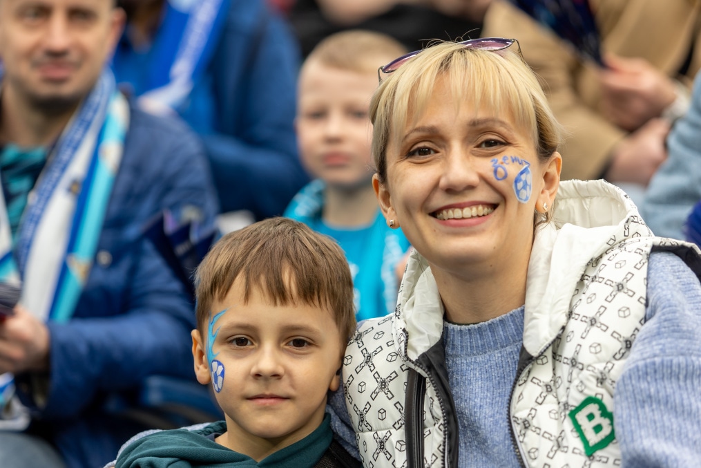 Болельщики на матче «Зенит» — «Балтика»