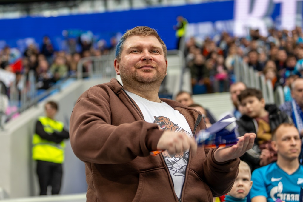 Болельщики на матче «Зенит» — «Балтика»