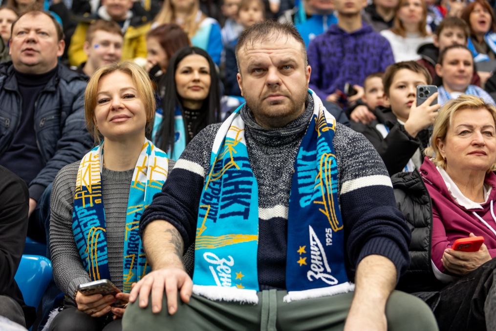Болельщики на матче «Зенит» — «Балтика»